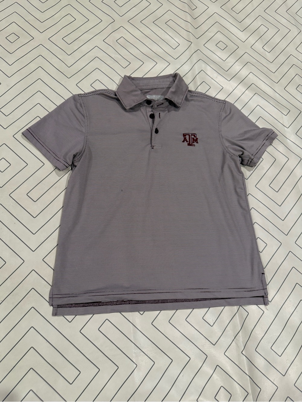Collegiate Outfitters Texas A&M Striped Polo